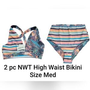 NWT Womens 2 pc Bikini Set Size Med